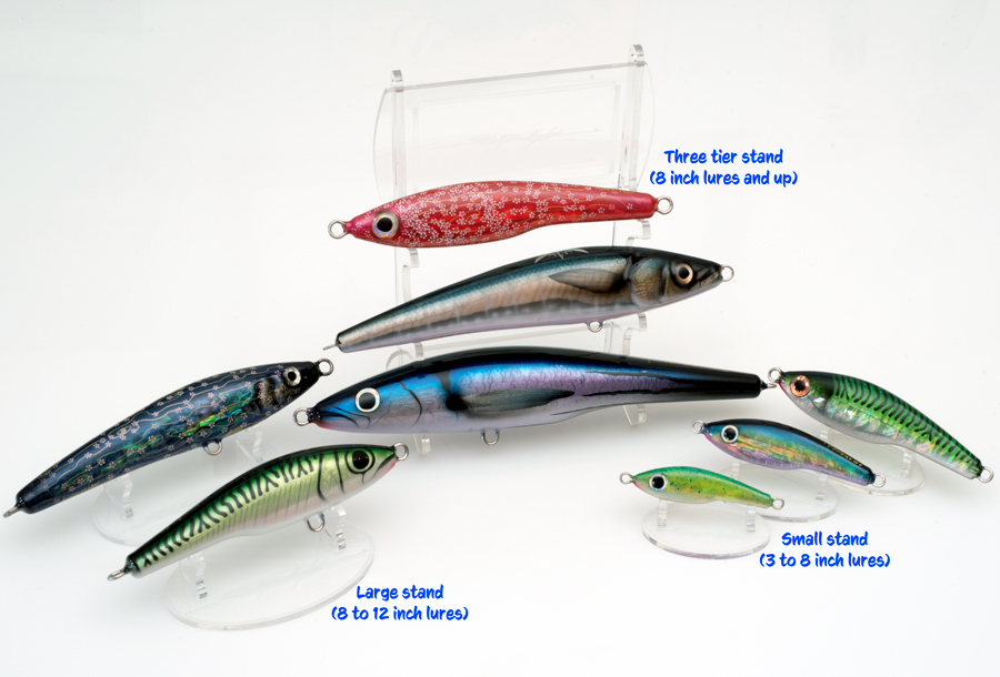 10PCS Fishing Lure Display Stands,Acrylic Larger Fishing Lures Easels,Decorative  Bait Showing Stand Shelf Holder Support Rack for Fishing Store,Acrylic  Shelf Bait Wobblers Display : : Sports & Outdoors